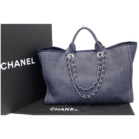 chanel deauville denim tote|chanel deauville tote price.